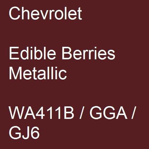 Chevrolet, Edible Berries Metallic, WA411B / GGA / GJ6.